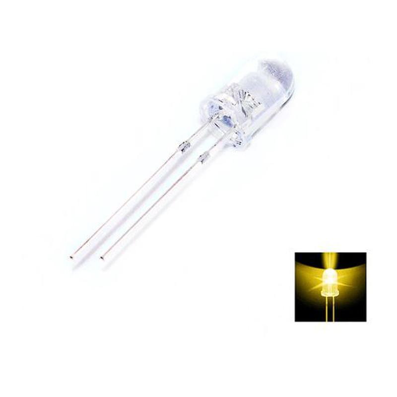 Светодиод 5мм 3В теплый белый вечная свечка LED warm white 5mm 3V