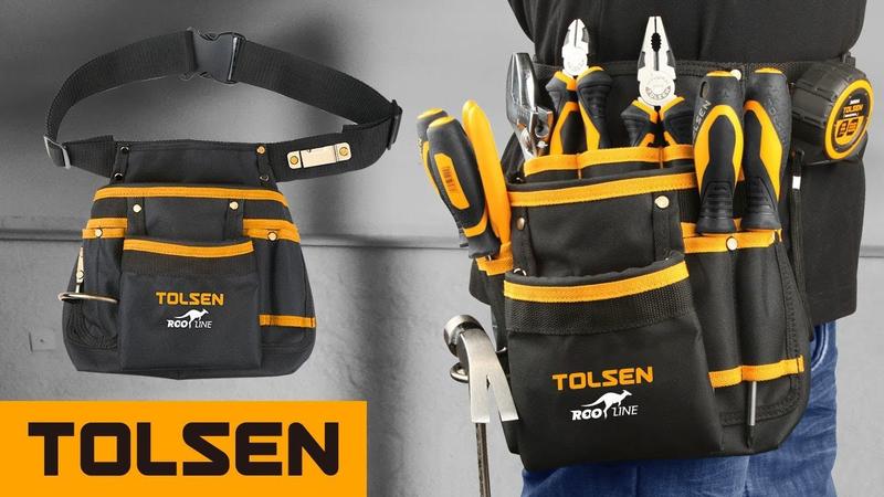Сумка-пояс для инструментов 11 карманов TOLSEN 80120