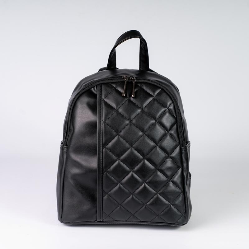 Женский рюкзак черный рюкзак стеганый рюкзак городской рюкзак