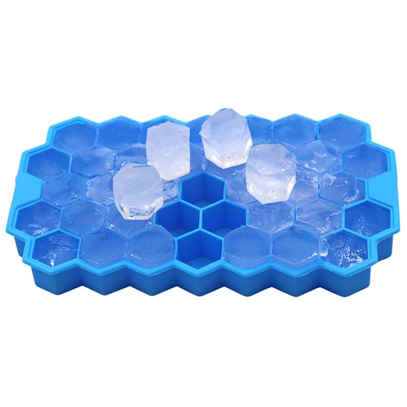 Силиконовая форма для льда CUMENSS Соты Blue емкость для хранения