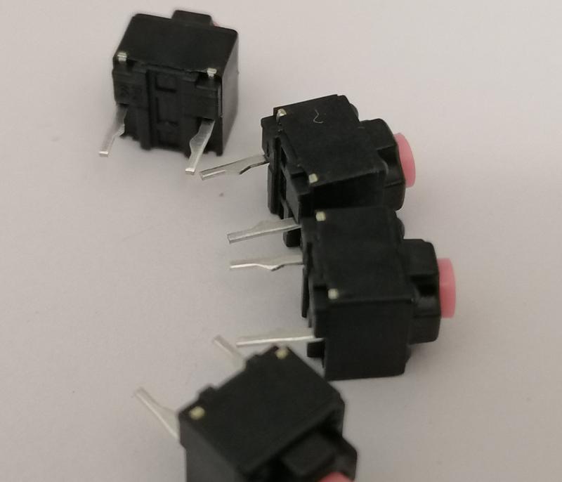 Huano Mute Pink - безшумні кнопки мишки 4шт, мікрики клік кнопка: ціна ...