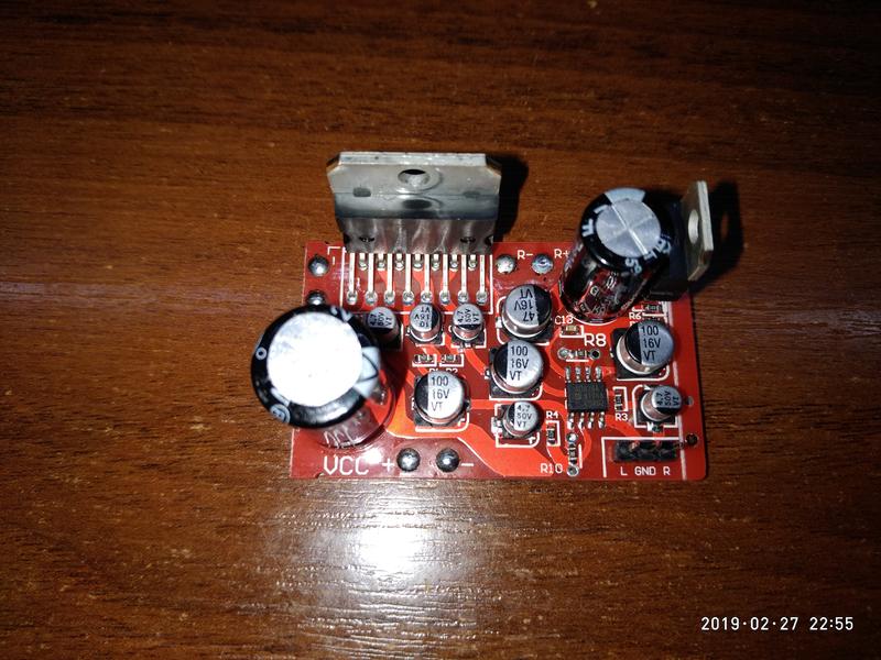 Усилитель на TDA7379 2x38W и AD828A - 220 ₴, купить на ИЗИ (63073112)