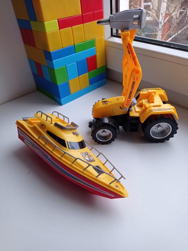 Катер dickie toys океанская мечта
и трактор