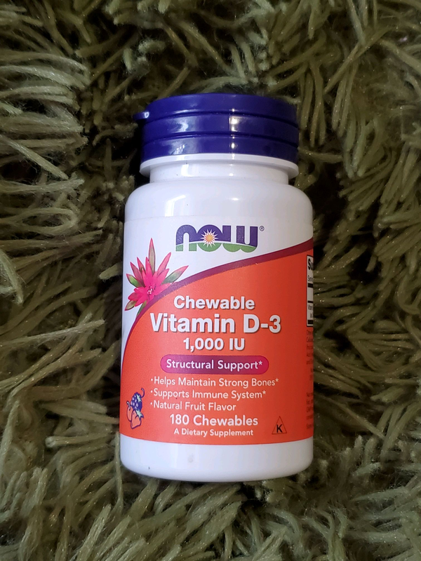 Now Foods Chewable Vitamin D-3 1000 IU Вітамін Д3 з фруктовим сма