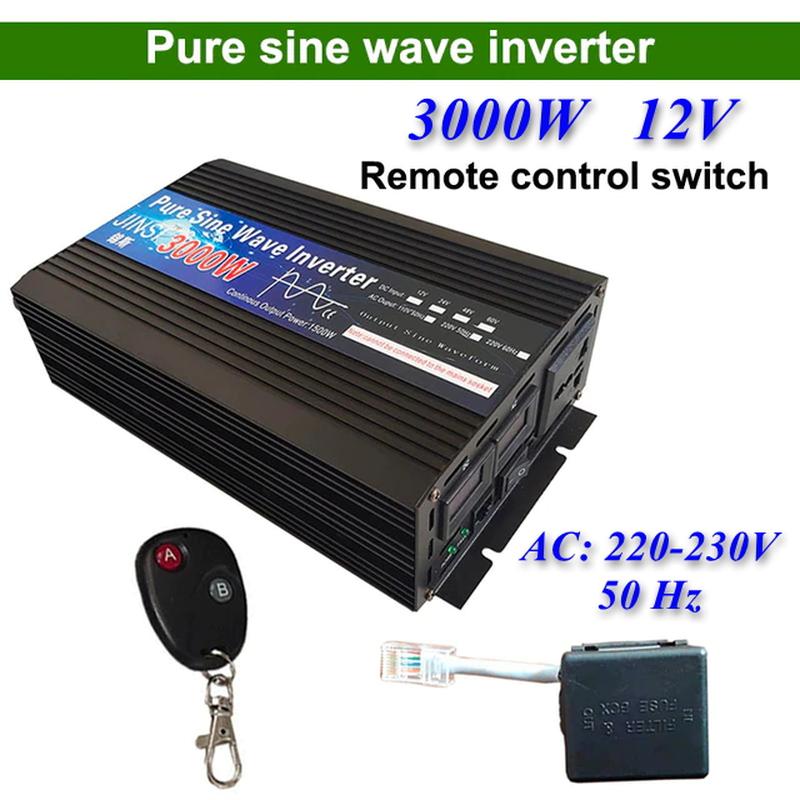 Инвертор 3000 Вт, 12В на 220В/50Гц, чистая синусоида, пульт ДУ: цена ...