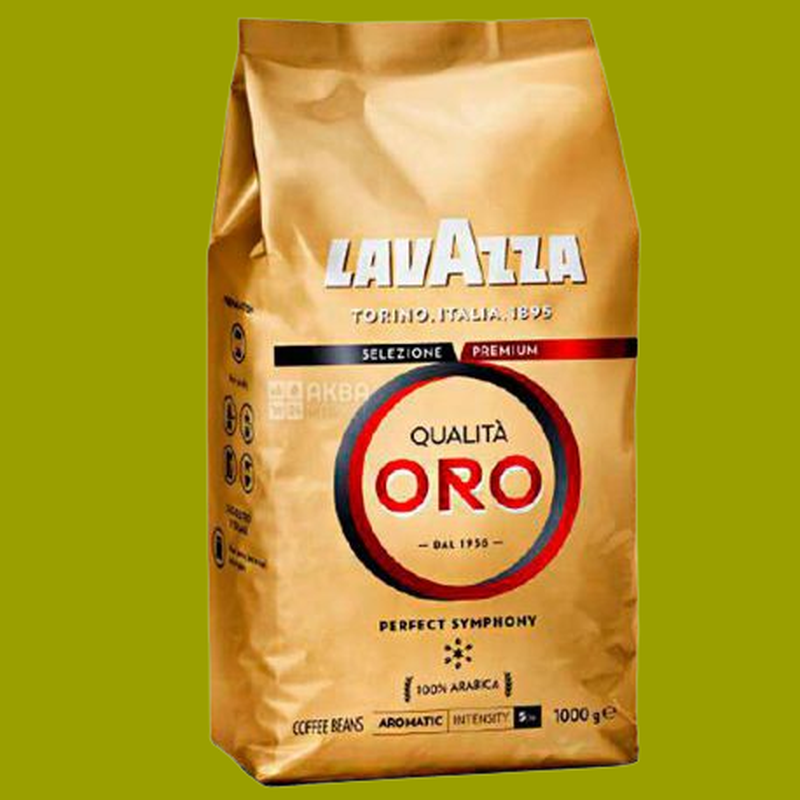Кава в зернах Lavazza Qualita Oro (Лавацца Куаліта Оро) 1 кг - 335 ...