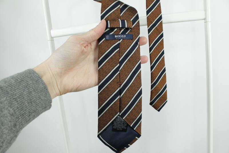 Краватка boggi italy brown tie