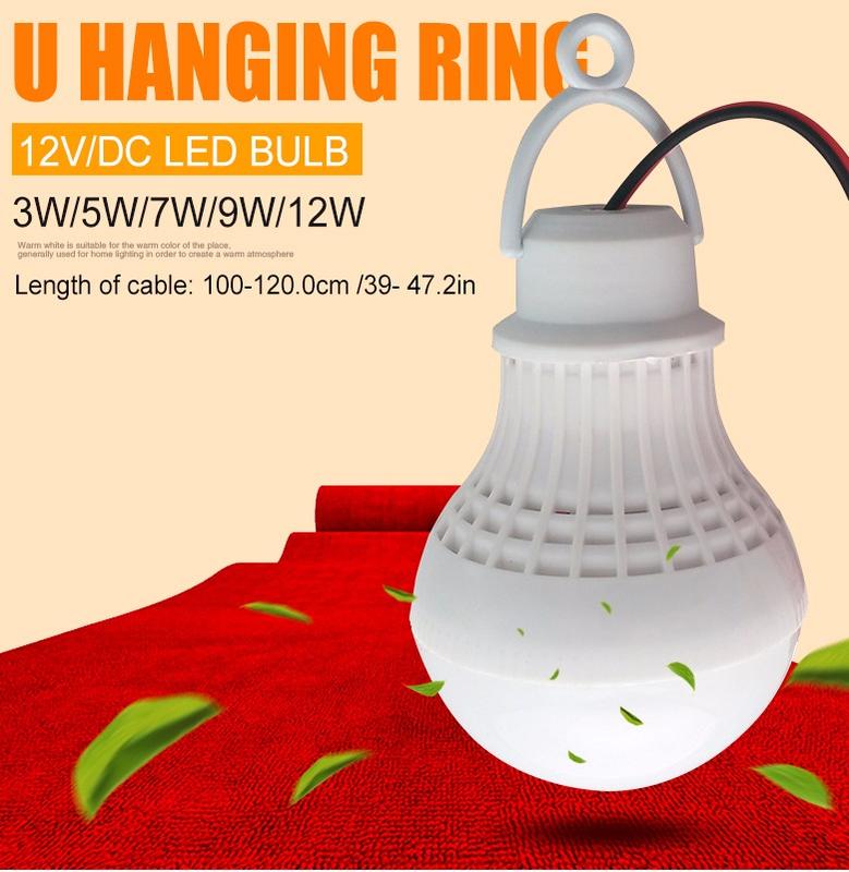 Кемпинговая лампа LED светодиодная. Резервный фонарь 12V 5W с кро: цена ...