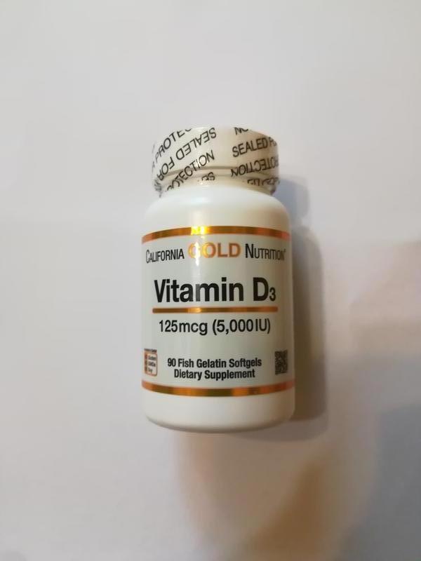 California Gold Nutrition, вітамін D3, 125 мг (5000 МО), 90 капс. - 196 ...