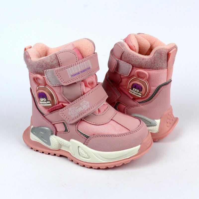 9527a розовые термо ботинки для девочки тм том.м размеры 23-28
