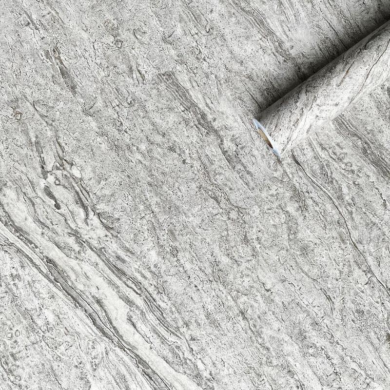 Самоклеющаяся пленка бело-серый мрамор 0,45х10мх0,07мм (2034-2)