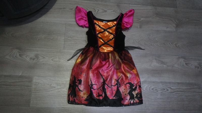 Карнавальное платье на хеллоуин ведьма 3-4роки