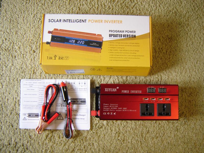 Автомобильный инвертор, преобразователь DC 12V в AC 220V 2000W - 2200 ...