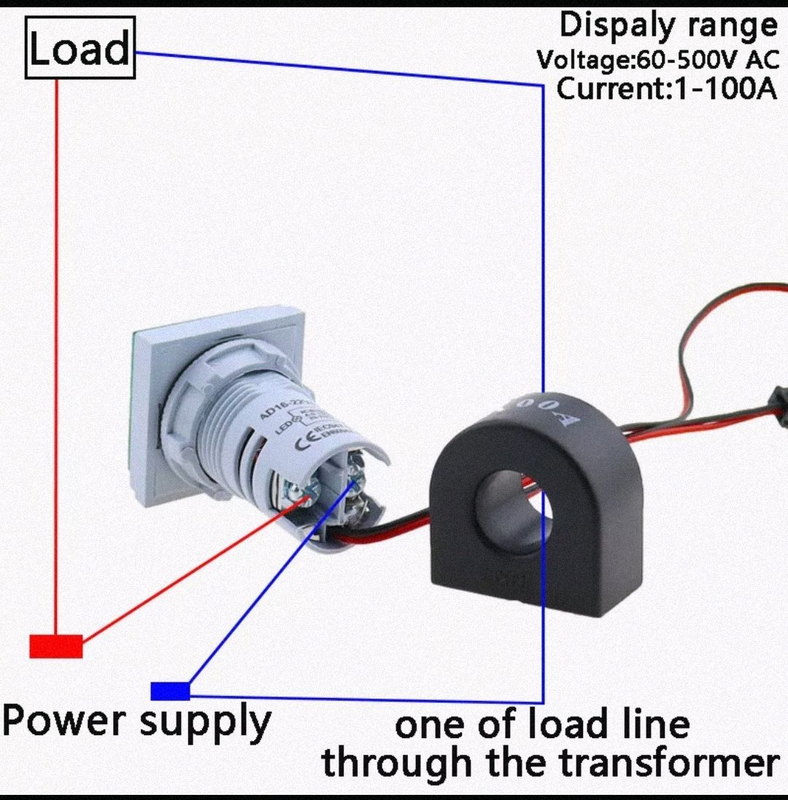 Вольтметр 60 - 400 вольт амперметр до 80А Частометр БЕЛЫЙ: цена 231 грн ...