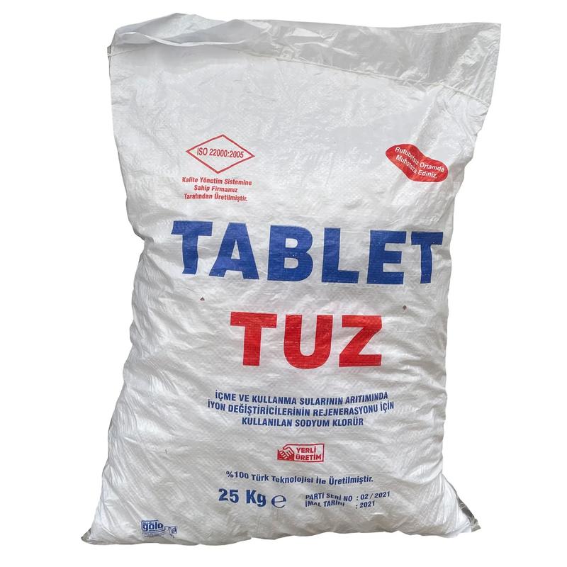 Соль таблетированная для систем очистки воды 25кг (Турция)