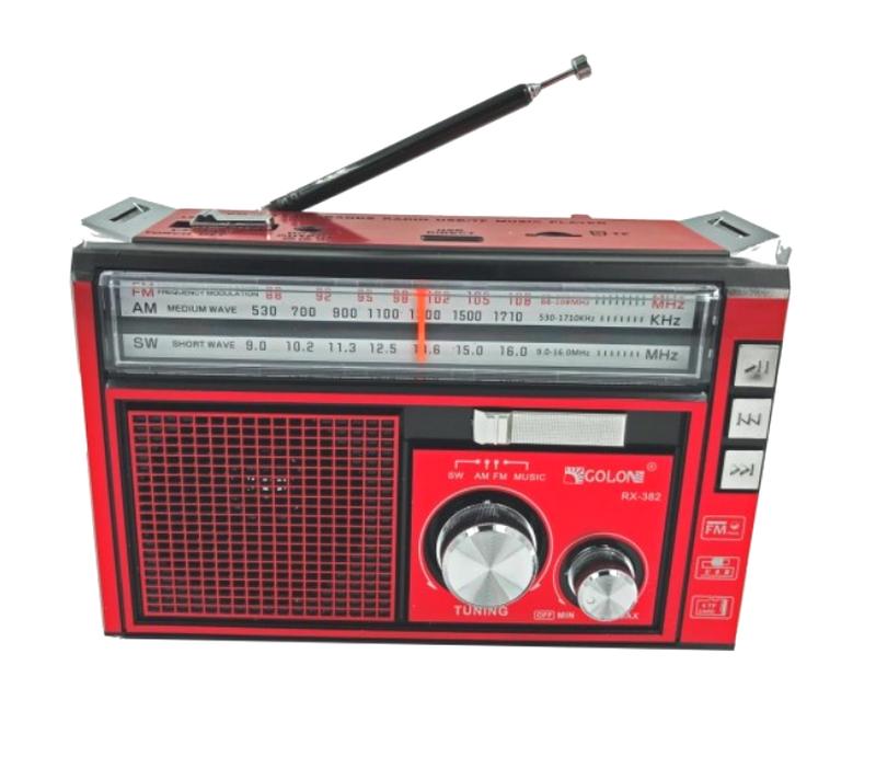 Портативный FM радиоприемник GOLON RX-382 ФМ радио проигрывате...