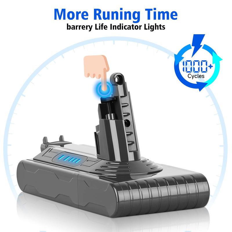 DSANKE Замена 3000 мАч V10 Батарея Dyson для 25,2 В Dyson V10 ...