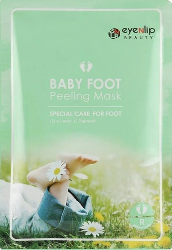 1, Носочки кислотная Пилинг маска для ног Eyenlip Baby Foot Pe...