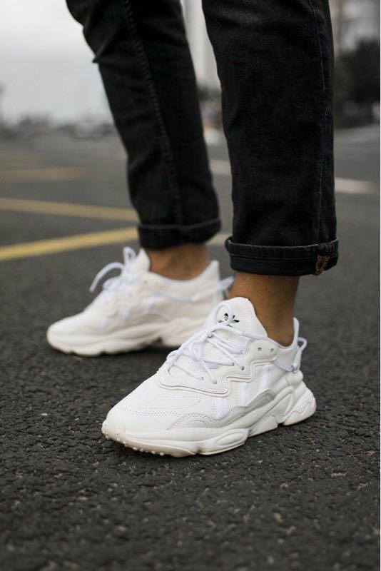triple white ozweego