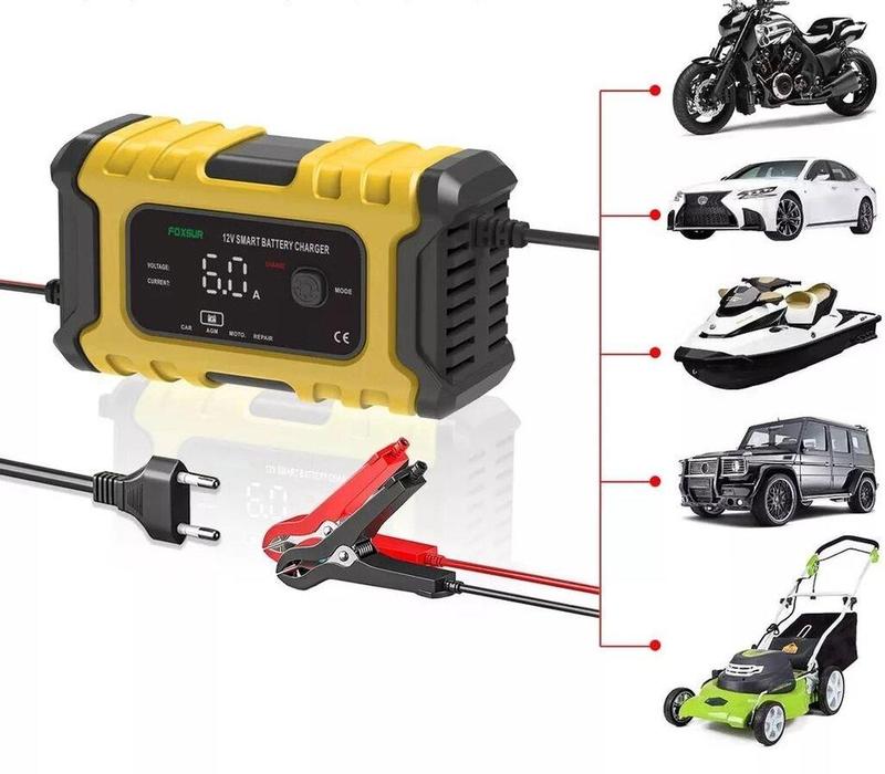 Зарядное устройство для аккумуляторов Foxsur 12В 6А: цена 869 грн ...