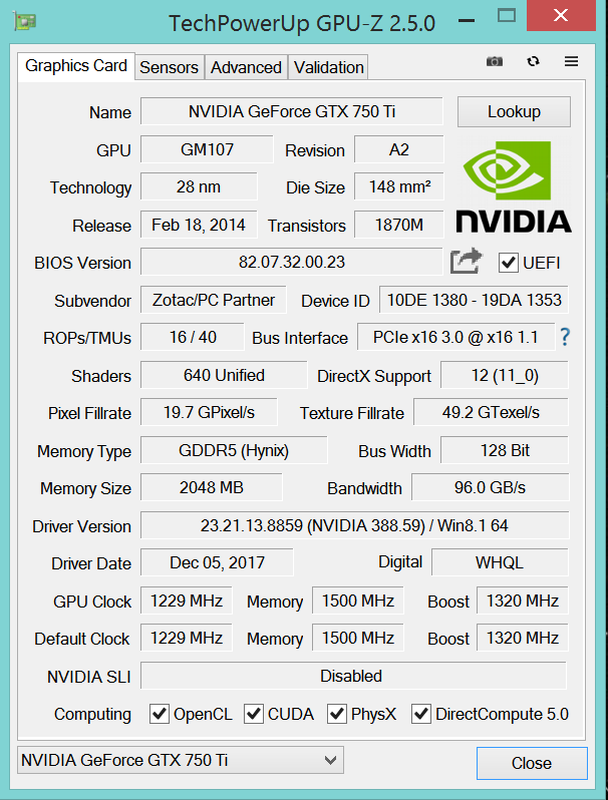 Карта nvidia geforce gtx 750 ti