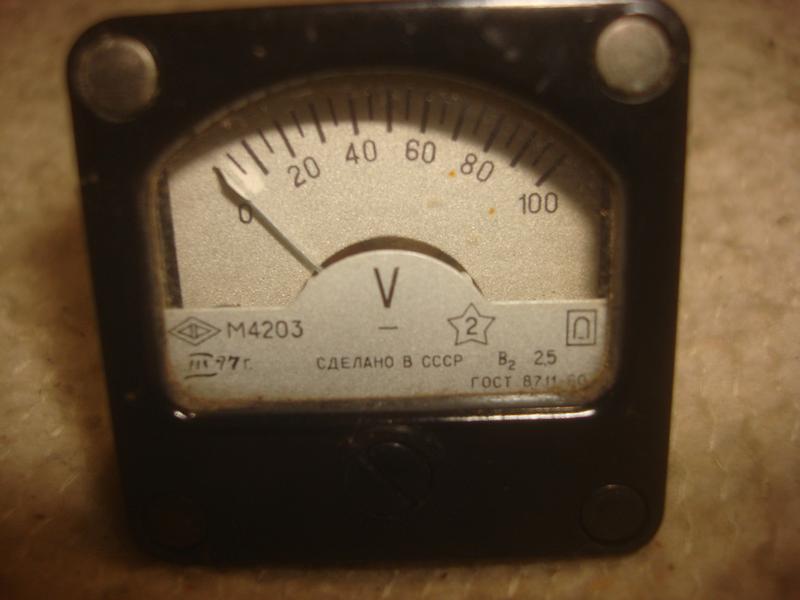 Амперметры Вольтметры индикаторы стрелочные М42303 4х4 см: цена 167 грн ...