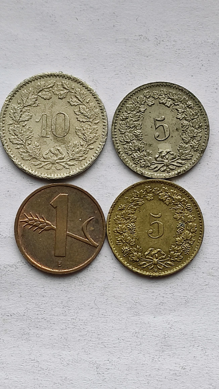 Набор монет Швейцарии
