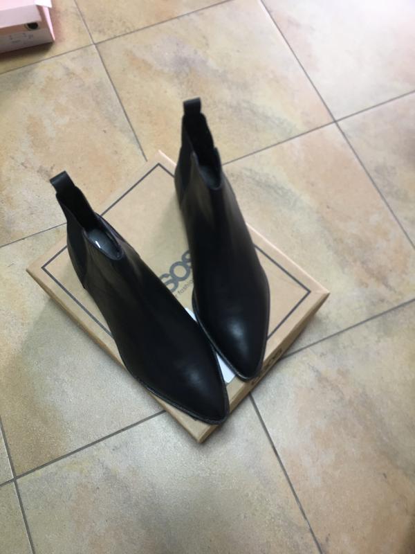 asos design atom leather chelsea boots