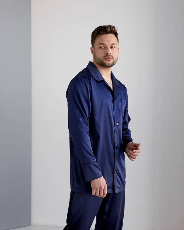 Пижама мужская шёлк одежда для дома