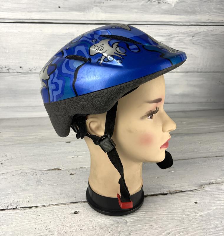 Шлем велосипедный, детский abus, синий