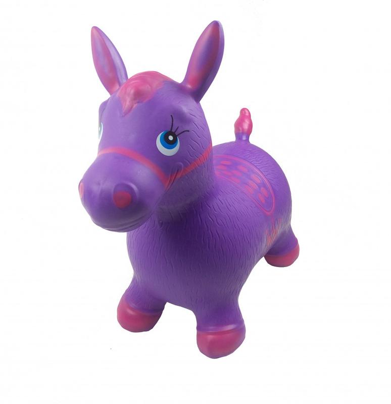 Детский прыгун-лошадка MS 0373 резиновый (Фиолетовый)