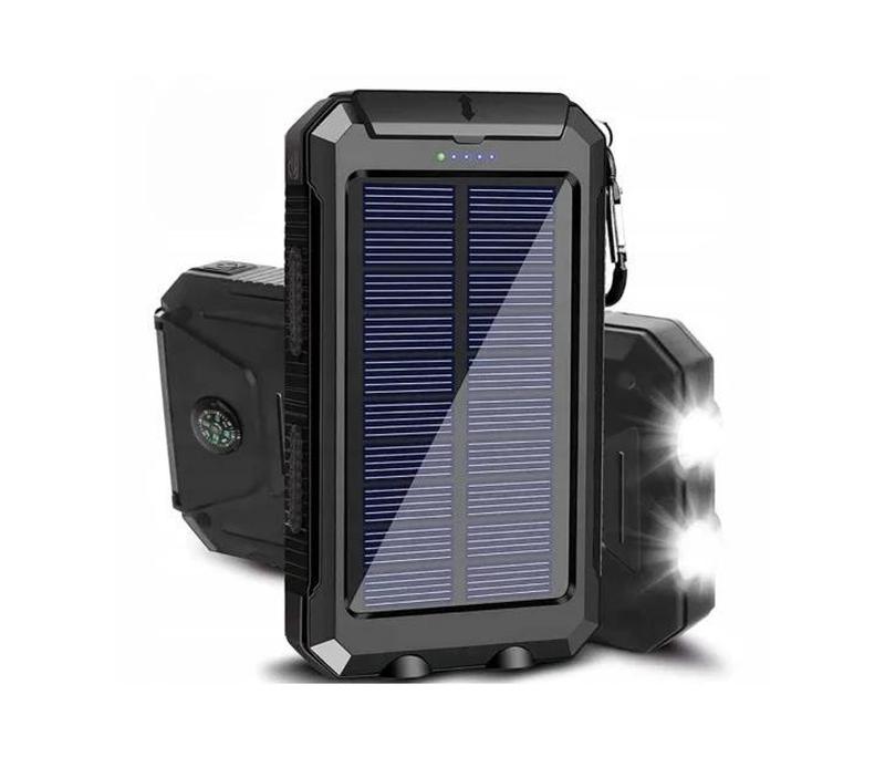 Solar Power Bank 20000 mAh с солнечной панелью и фонариком в ч... - 464 ...