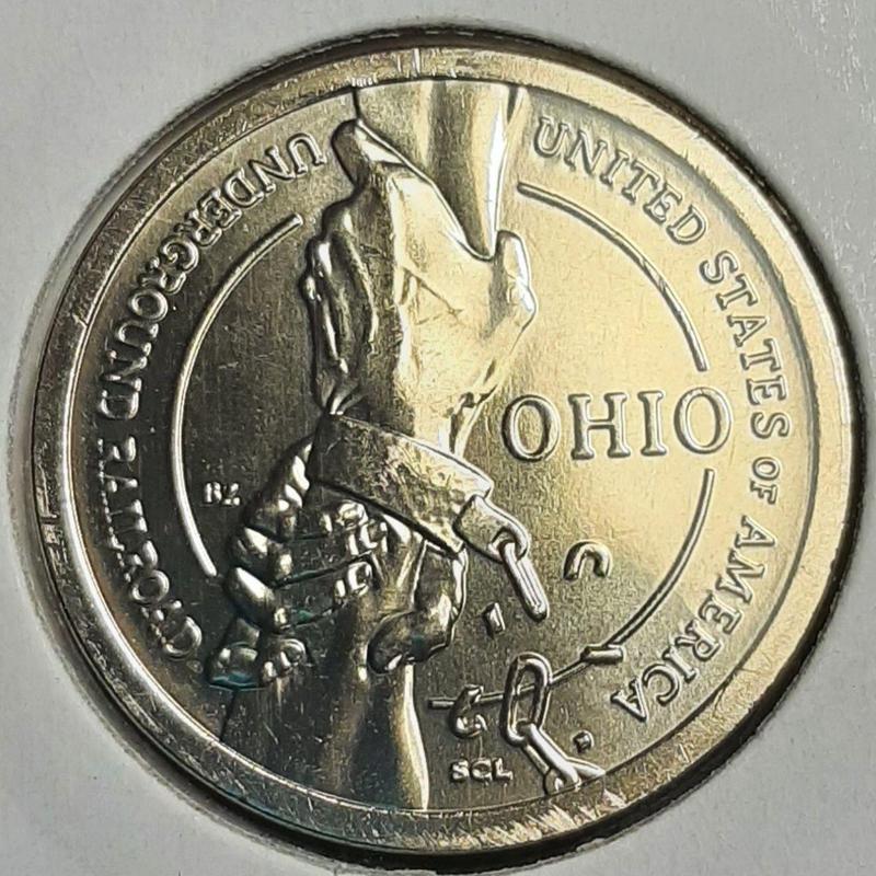 Монета США 1 долар, 2023 года, Подземная железная дорога