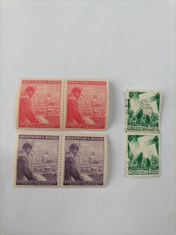Поштові марки Німецький Рейх партз'їзд 1936 та Богемія і Моравія