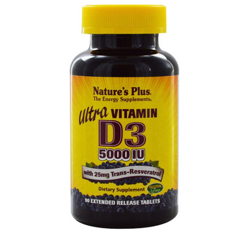 Витамин Natures Plus Ультра витамин D3 5000 МЕ, Nature's Plus,...