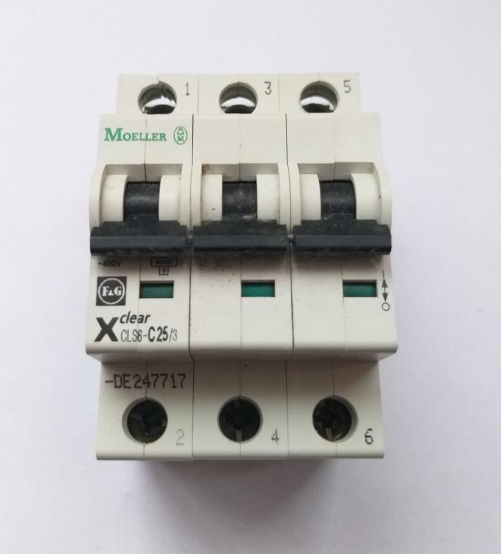 Автоматический выключатель EATON ELECTRIC CLS6-C25/3