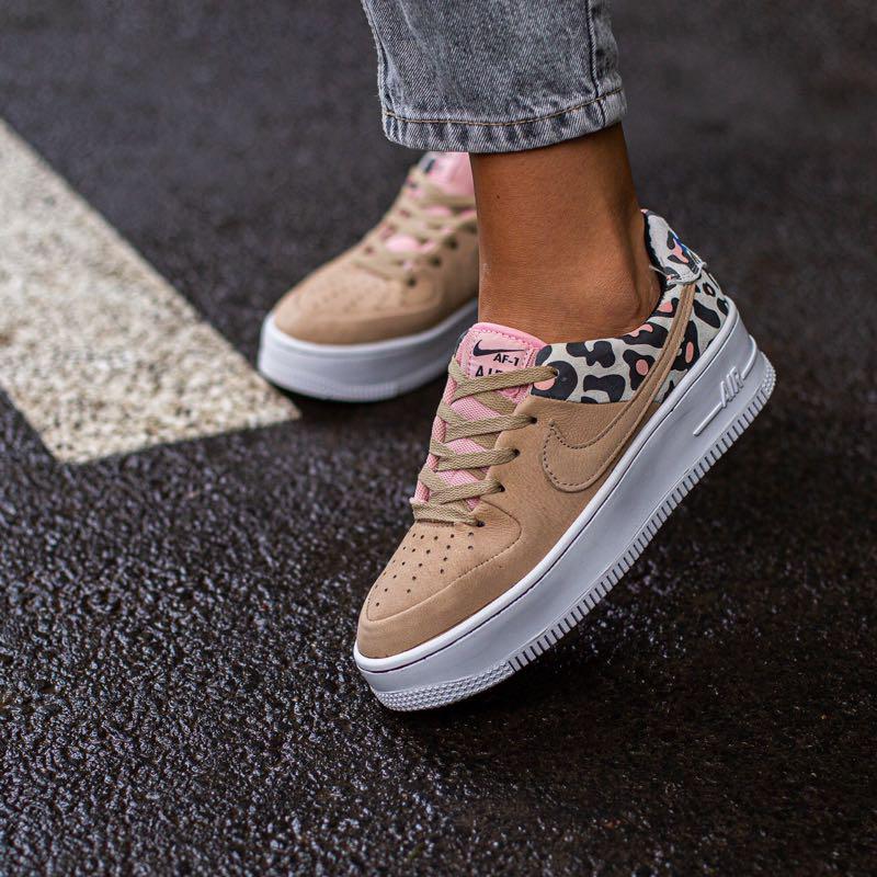 nike air force 1 sage low leopard