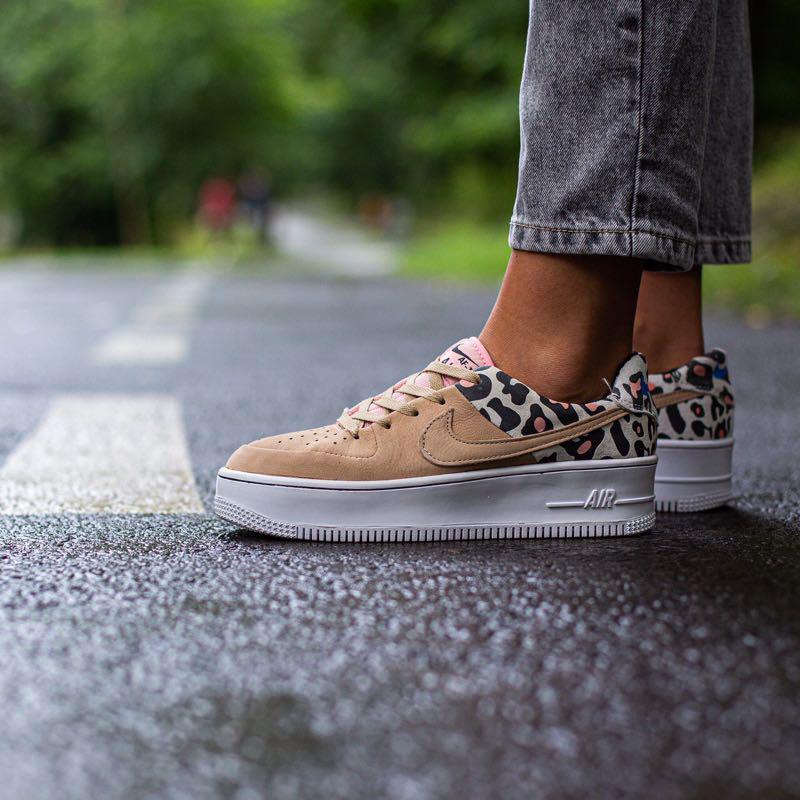 nike air force 1 sage low premium leopard