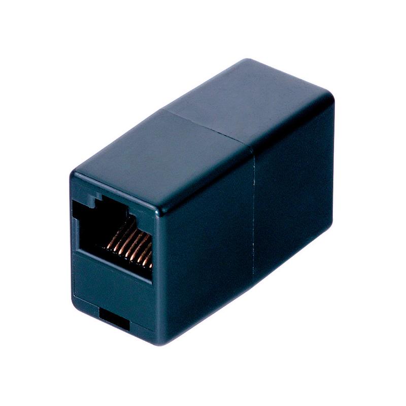 З'єднувач RJ45 8P8C мама / мама RJ45 для з'єднання кабелю, чер... - 108 ...