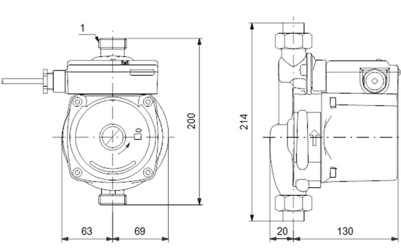 99553575 Насос повышения давления UPA 15-120 AUTO 1 x 230 V 20 ...