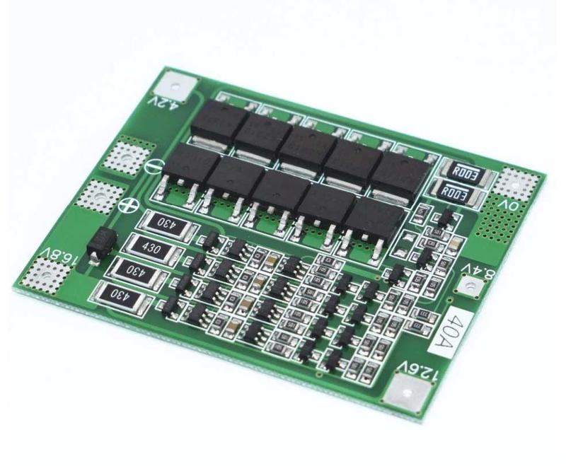 BMS контроллер 3S 25А плата заряда защиты 3x Li-ion 18650 с ба... - 130 ...