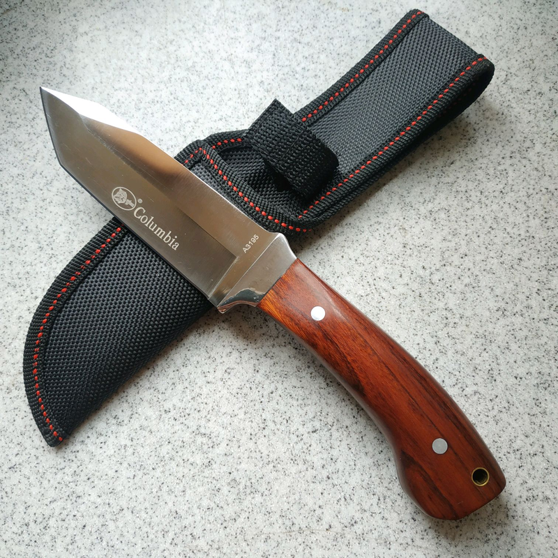 Нож нескладной туристический охотничий тактический Columbia танто
