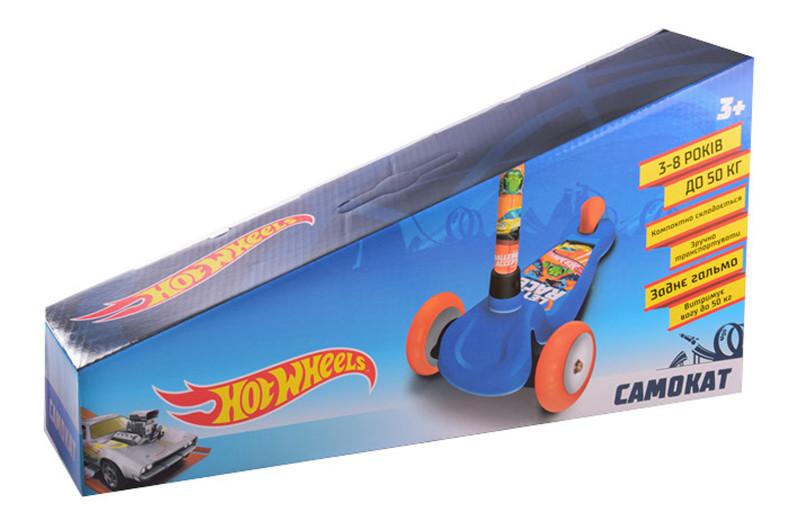 Самокат с рюкзаком Хот Вилс колеса с подсветкой LS2118 Hot Wheels: цена ...