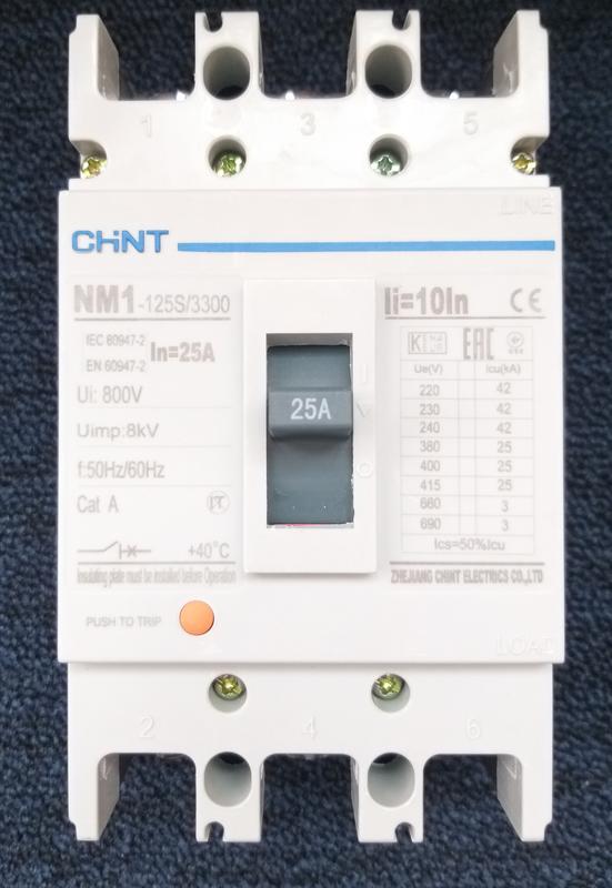 Автоматический выключатель NM1-125S/3300 25A CHINT