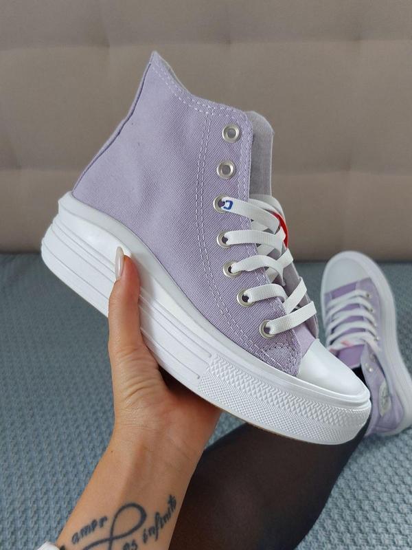 Кроссовки женские converse chuck taylor all star move фиолетов...: цена ...