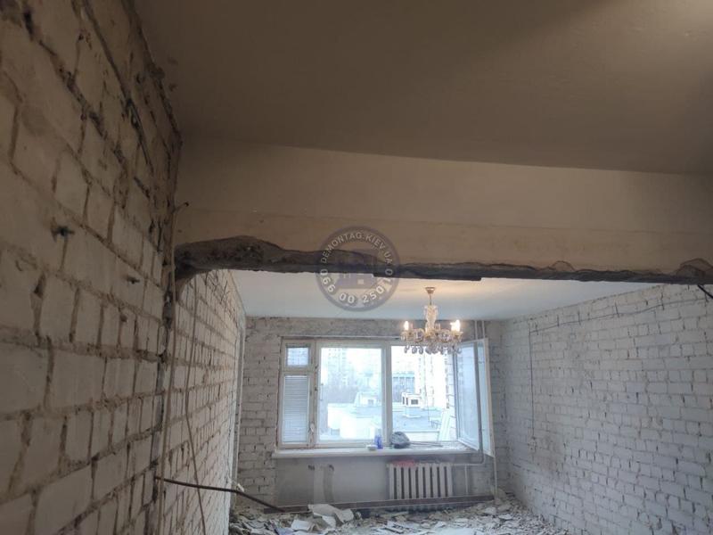 демонтаж вікон дверей шаф антресоль Київ від 150грн