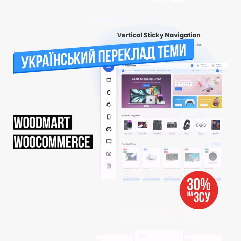 Український переклад теми WoodMart — WooCommerce