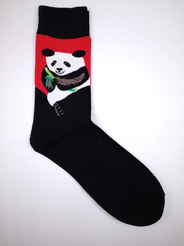 Прикольные мужские носки с принтом Панда
