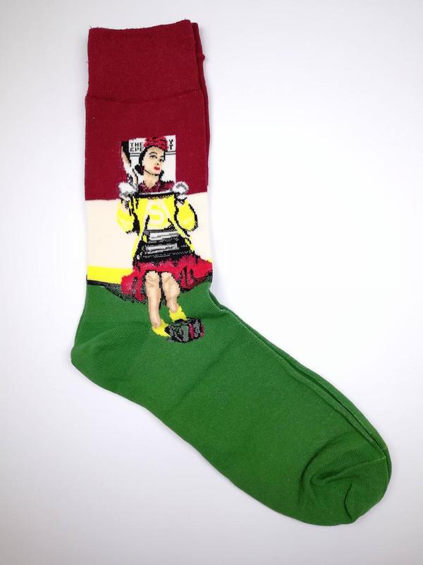 Оригинальные молодежные носки с принтом Девушка