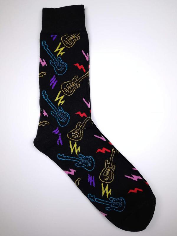 Мужские носки с рисунком из хлопка Гитара